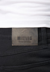 Męskie Spodnie Jeansowe Mustang Tramper Tapered Denim Black 1005088 4000 800